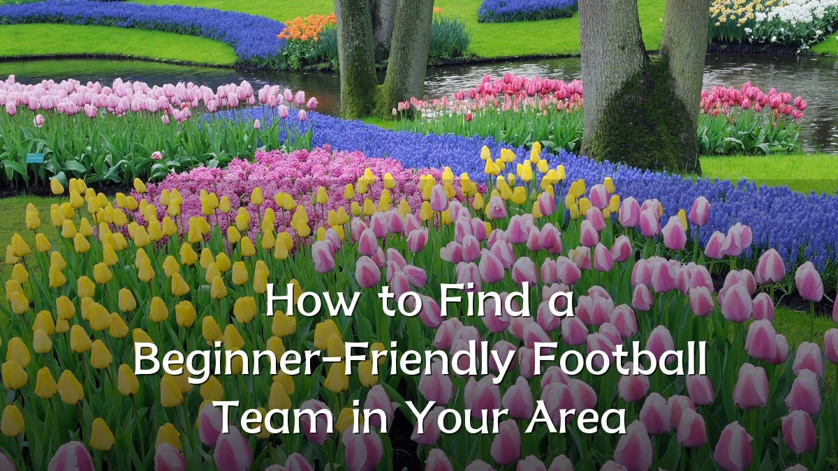 How to Find a Beginner-Friendly Football Team in Your Area