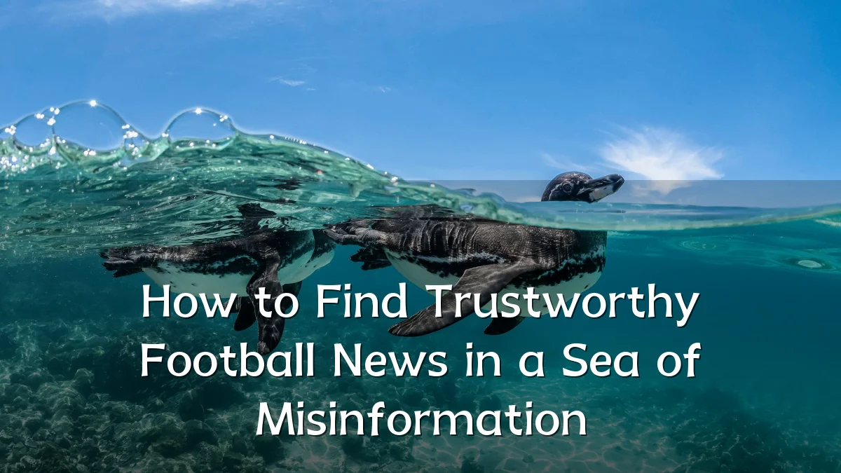 How to Find Trustworthy Football News in a Sea of Misinformation