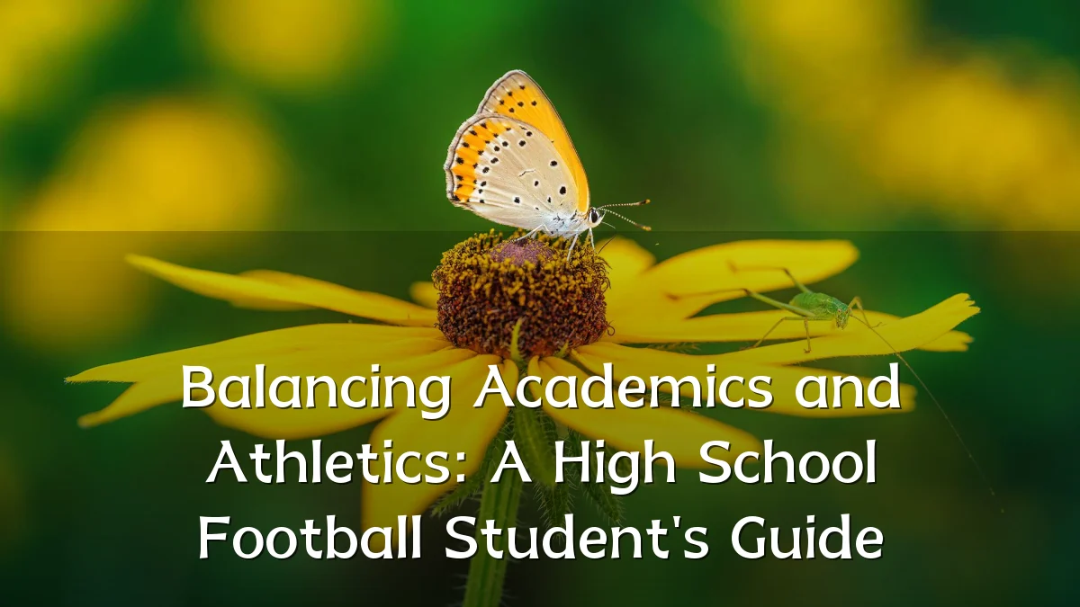 Balancing Academics and Athletics: A High School Football Student's Guide