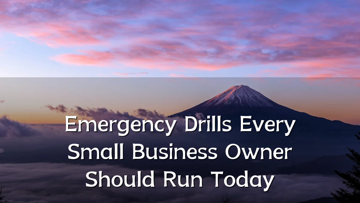 Emergency Drills Every Small Business Owner Should Run Today