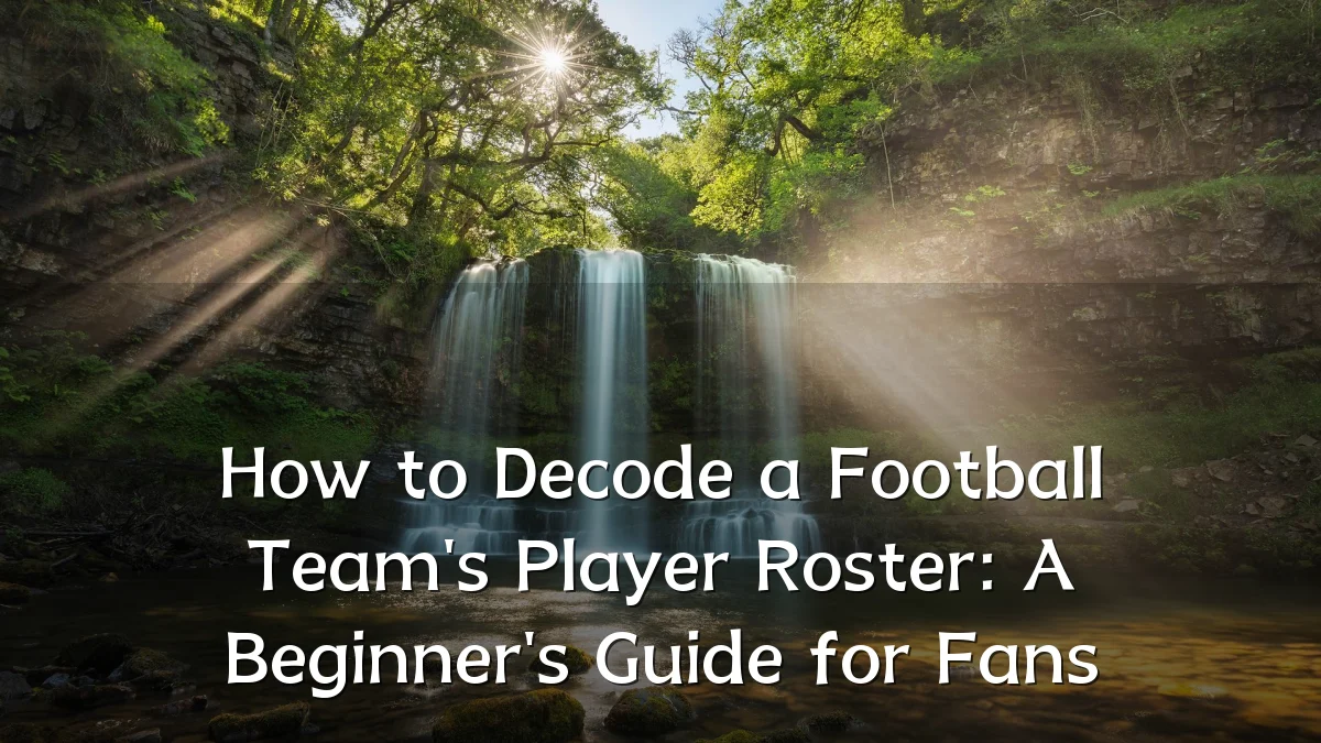 How to Decode a Football Team's Player Roster: A Beginner's Guide for Fans