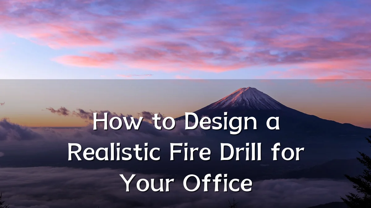 How to Design a Realistic Fire Drill for Your Office