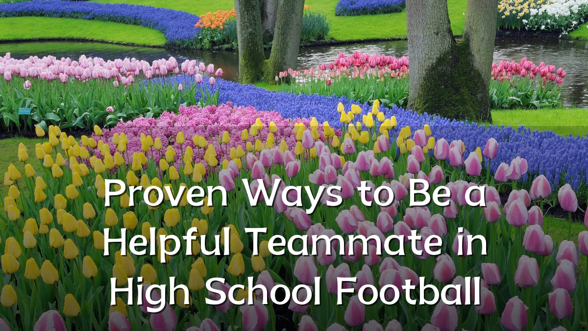 Proven Ways to Be a Helpful Teammate in High School Football