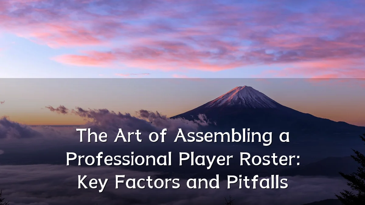 The Art of Assembling a Professional Player Roster: Key Factors and Pitfalls